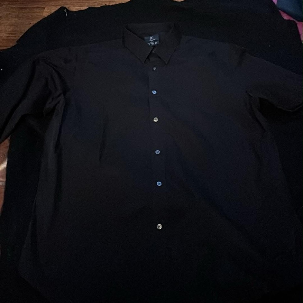 George Classic Fit Black Shirt - Picture 2 of 5